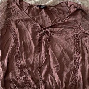 Gorgeous purple long sleeve blouse